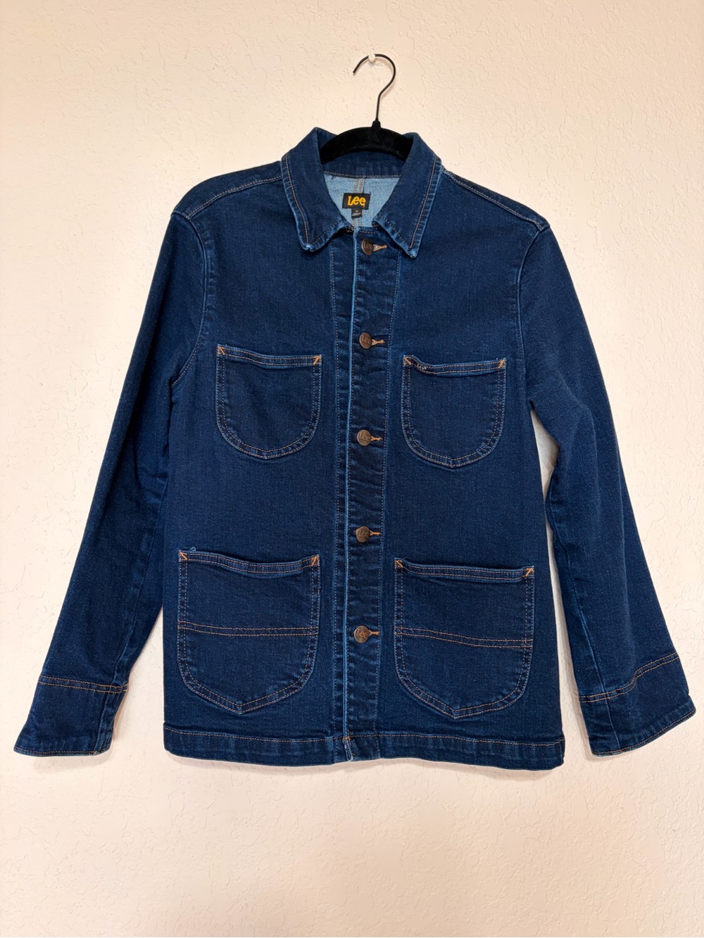 Lee Indigo Blue Denim Chore Jacket